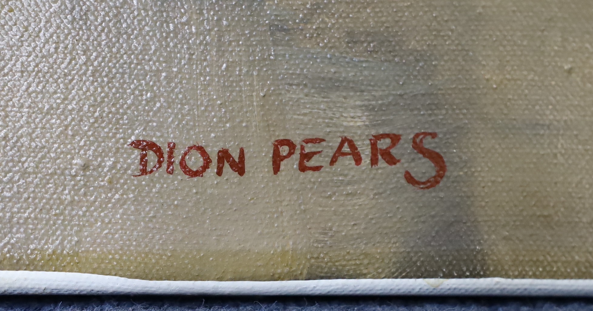 Dion Pears (1929 - 1985), oil on canvas, The Flying Scotsman, signed, 61 x 91cm